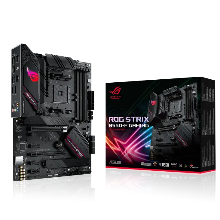 ASUS ROG STRIX B550-F GAMING WIFI II w/ DDR4-3200, 7.1 Audio, Dual NVMe M.2 PCIe Slots, 2.5Gb LAN, TriBand WiFi 6E, Bluetooth 5.2