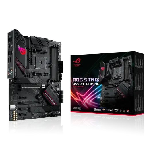 ASUS ROG STRIX B550-F GAMING WIFI II w/ DDR4-3200, 7.1 Audio, Dual NVMe M.2 PCIe Slots, 2.5Gb LAN, TriBand WiFi 6E, Bluetooth 5.2